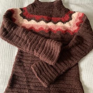 Hand-knit wool sweater